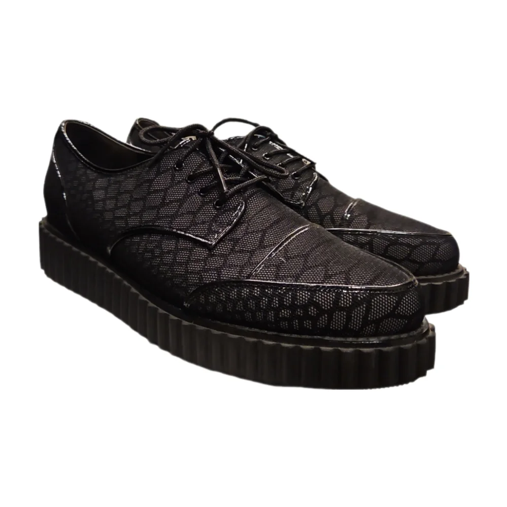 KAT MACONIE | Black Mesh Platform Oxfords in Size US 10